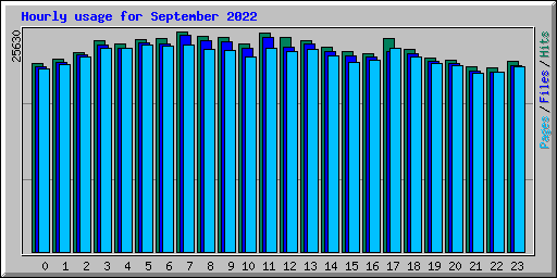 Hourly usage for September 2022