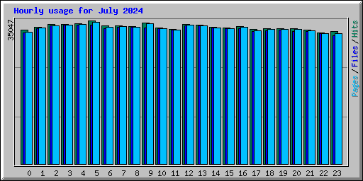 Hourly usage for July 2024