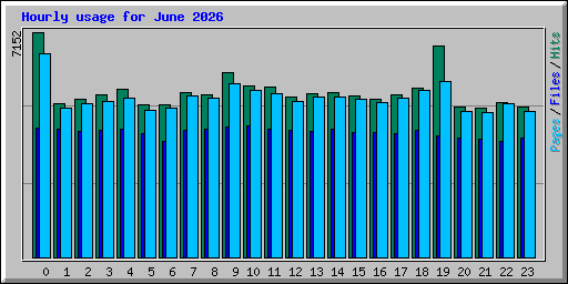 Hourly usage for June 2026